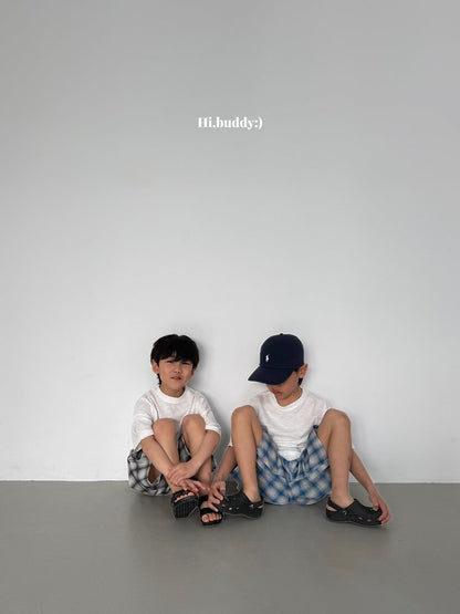 【予約】check bermuda pants / hibuddy(S-JL)