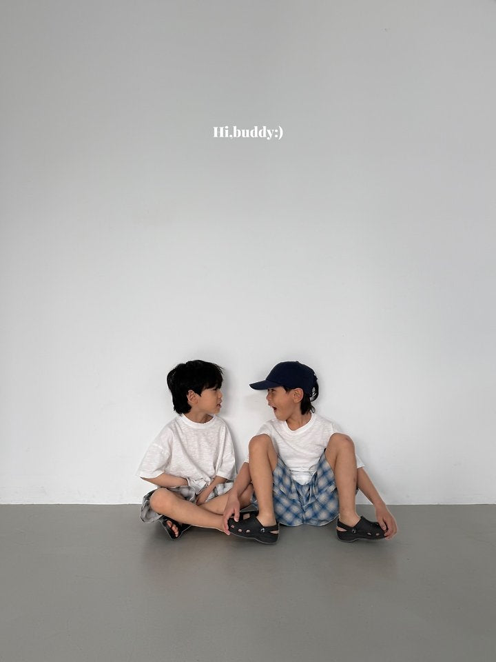 【予約】check bermuda pants / hibuddy(S-JL)