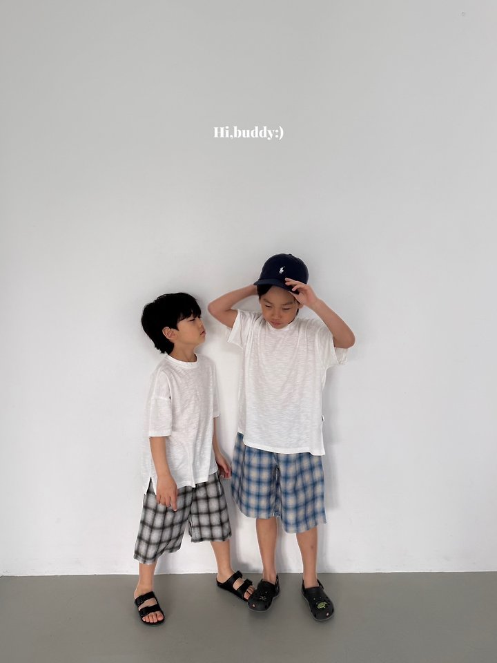 【予約】check bermuda pants / hibuddy(S-JL)