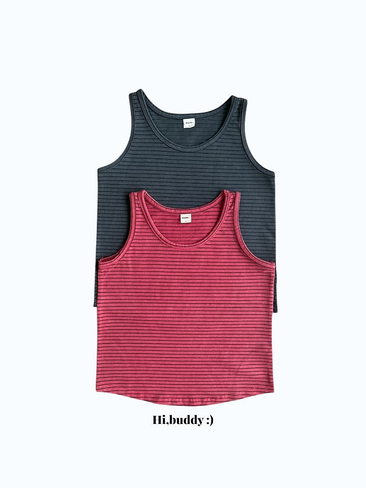 【予約】pigment stripe sleeveless / hibuddy(S-JL)