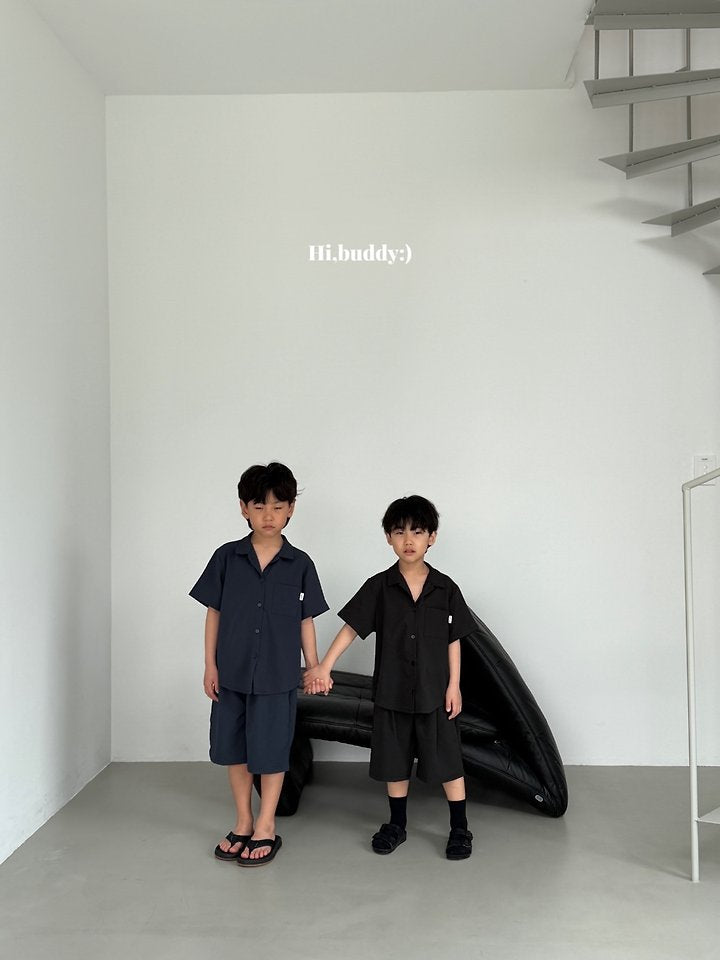 【予約】Seersucker shirt / hibuddy(S-JL)