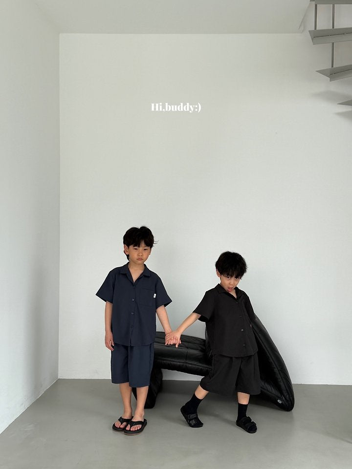 【予約】Seersucker shirt / hibuddy(S-JL)