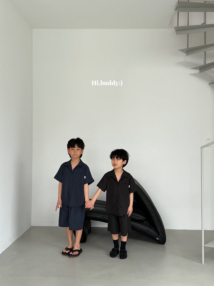 【予約】Seersucker shirt / hibuddy(S-JL)