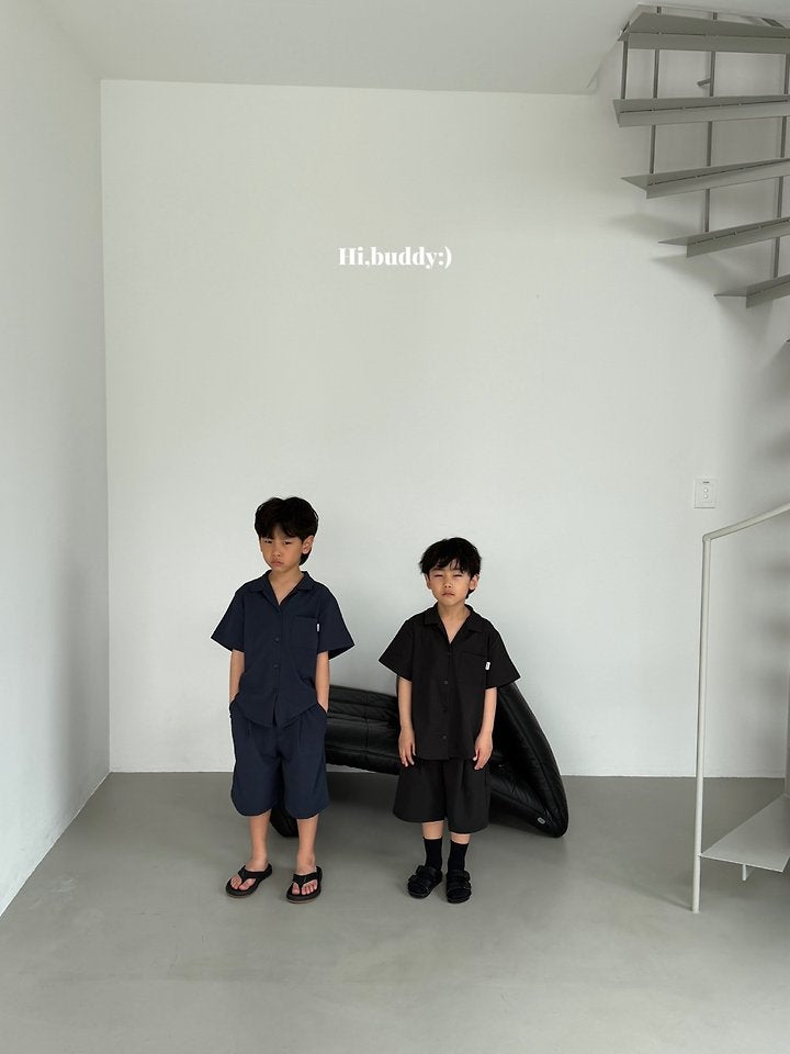 【予約】Seersucker shirt / hibuddy(S-JL)