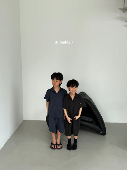 【予約】Seersucker shirt / hibuddy(S-JL)