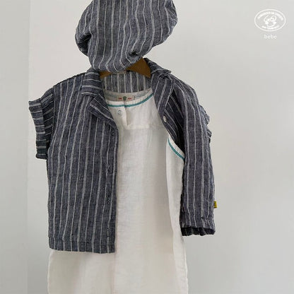 【予約】linen shirt / goubebe