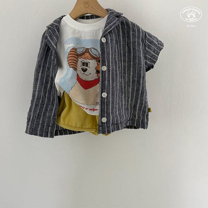 【予約】linen shirt / goubebe
