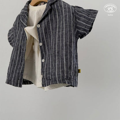 【予約】linen shirt / goubebe