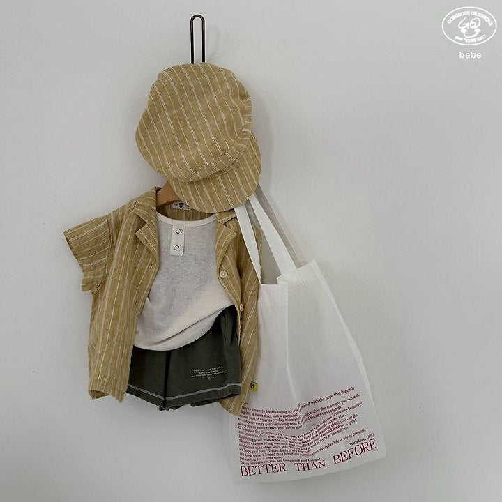【予約】linen shirt / goubebe