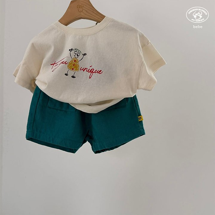 【予約】Oktong half pants / goubebe 옥동반팬츠