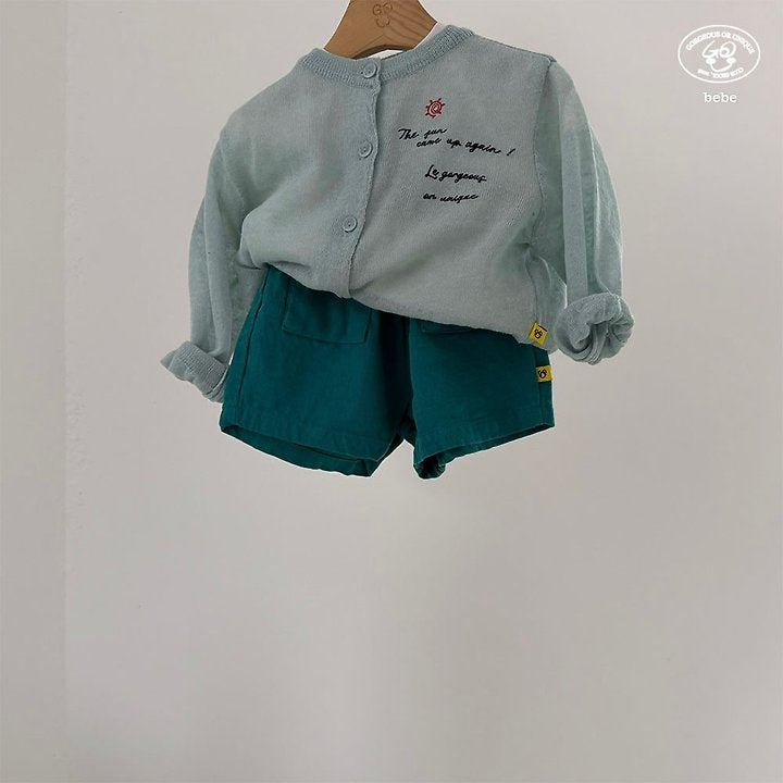 【予約】Oktong half pants / goubebe 옥동반팬츠