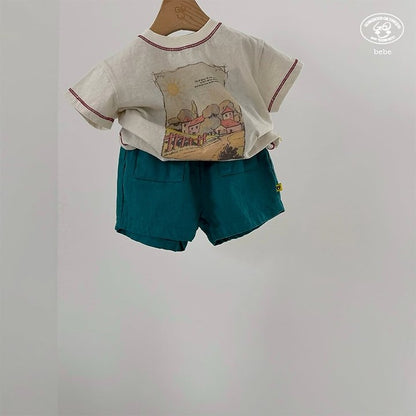 【予約】Oktong half pants / goubebe 옥동반팬츠
