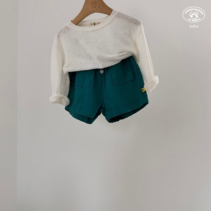 【予約】Oktong half pants / goubebe 옥동반팬츠