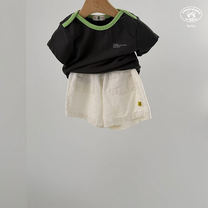 【予約】Oktong half pants / goubebe 옥동반팬츠