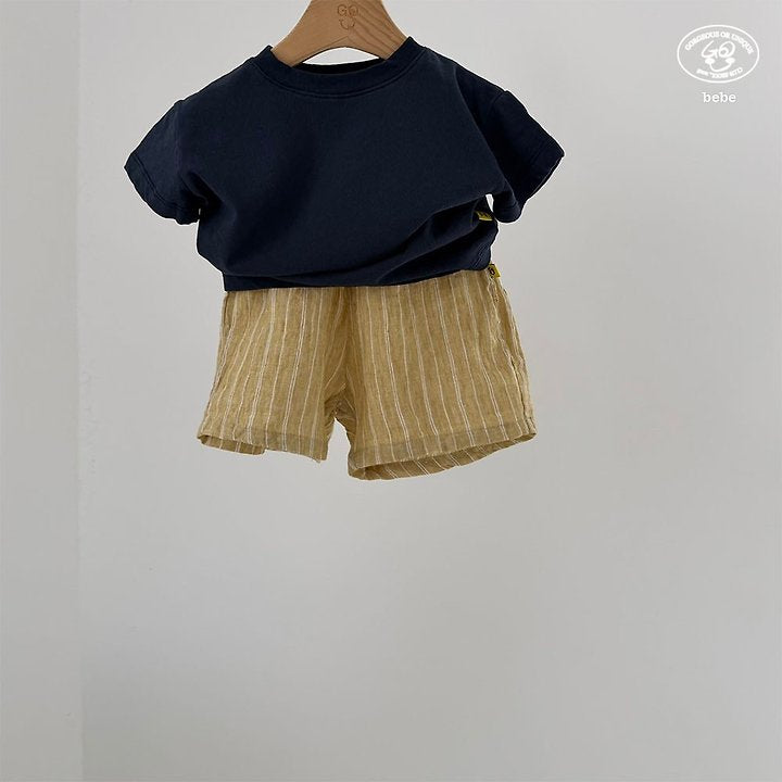 【予約】linen half pants / goubebe