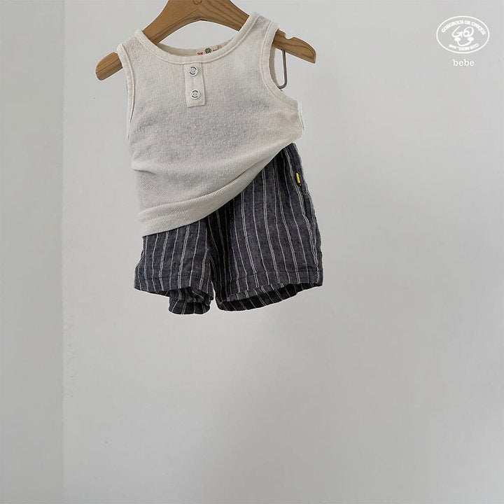 【予約】linen half pants / goubebe