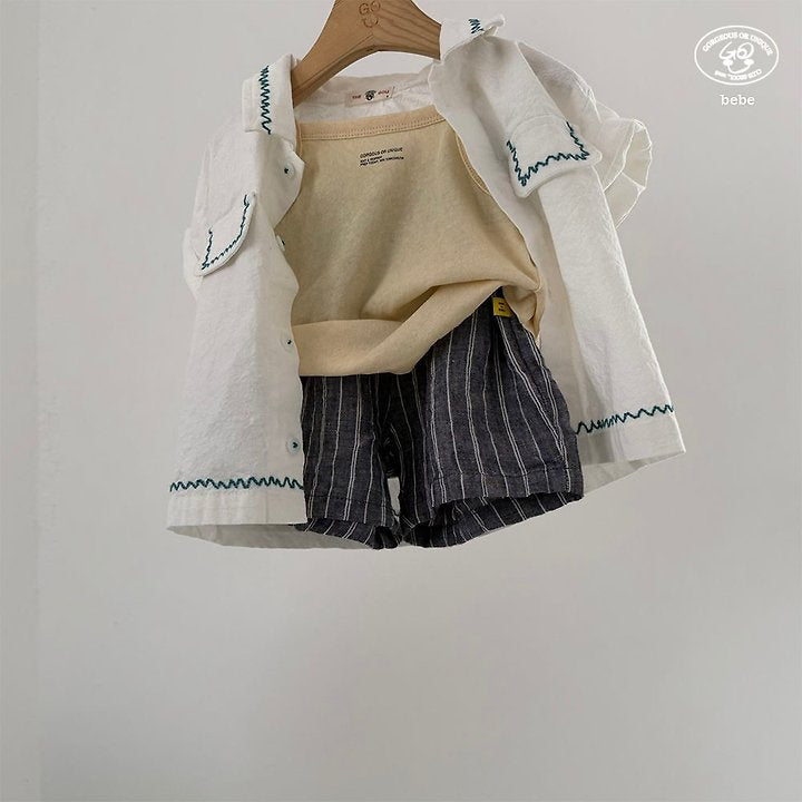 【予約】linen half pants / goubebe