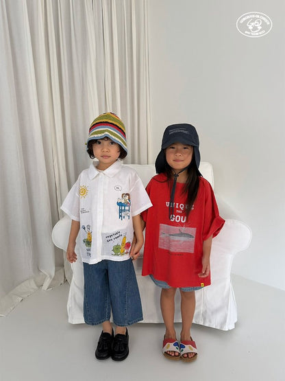 【予約】GOU Drawing shirt / gou XS-JL