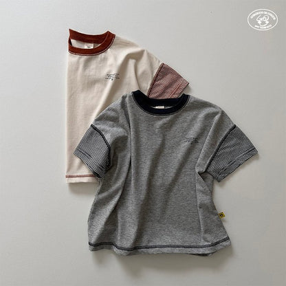 【予約】sleeve border T / gou XS-JL 삼총티