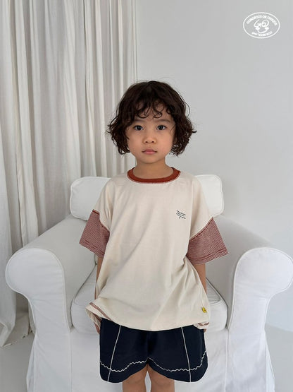 【予約】sleeve border T / gou XS-JL 삼총티