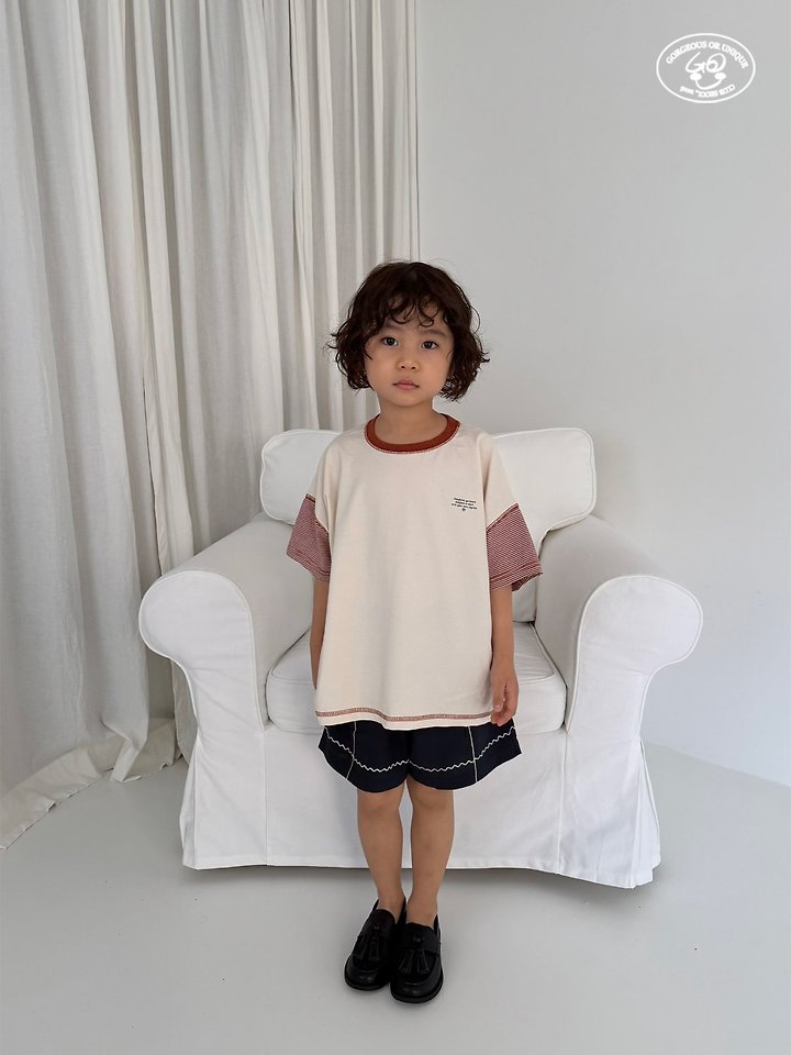 【予約】sleeve border T / gou XS-JL 삼총티