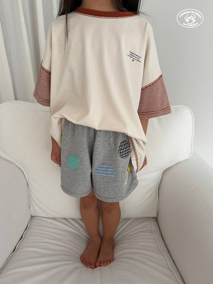 【予約】sleeve border T / gou XS-JL 삼총티