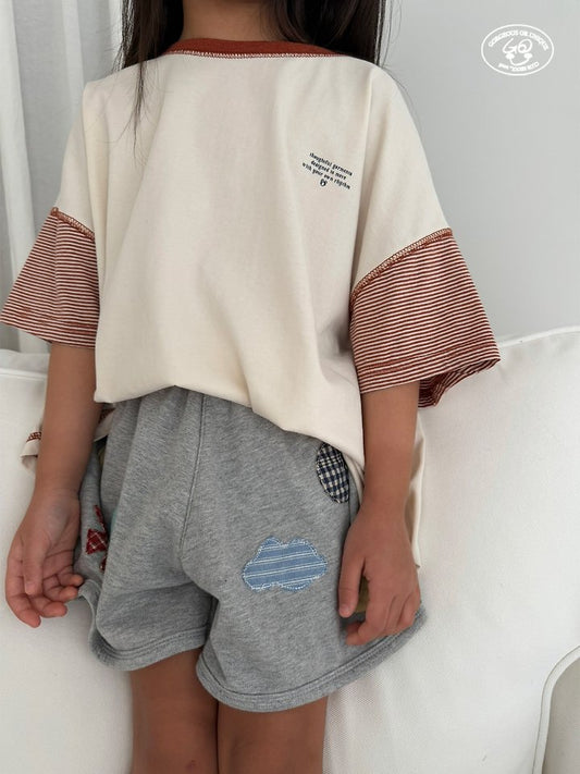 【予約】sleeve border T / gou XS-JL 삼총티