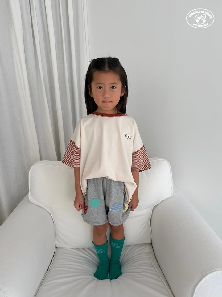 【予約】sleeve border T / gou XS-JL 삼총티
