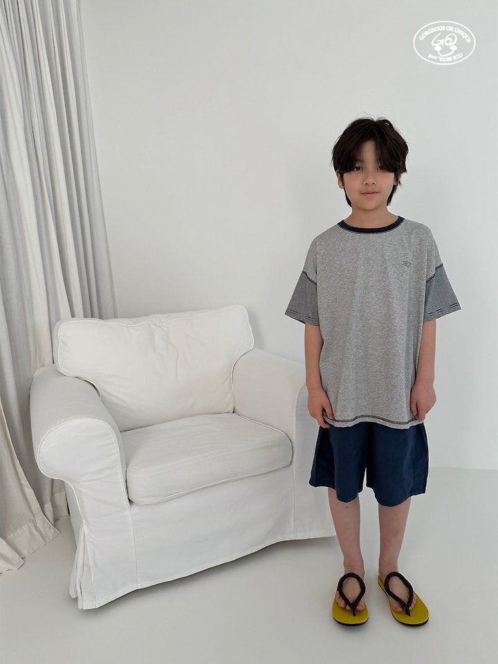 【予約】sleeve border T / gou XS-JL 삼총티
