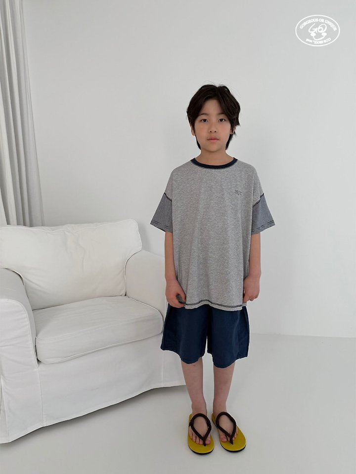 【予約】sleeve border T / gou XS-JL 삼총티