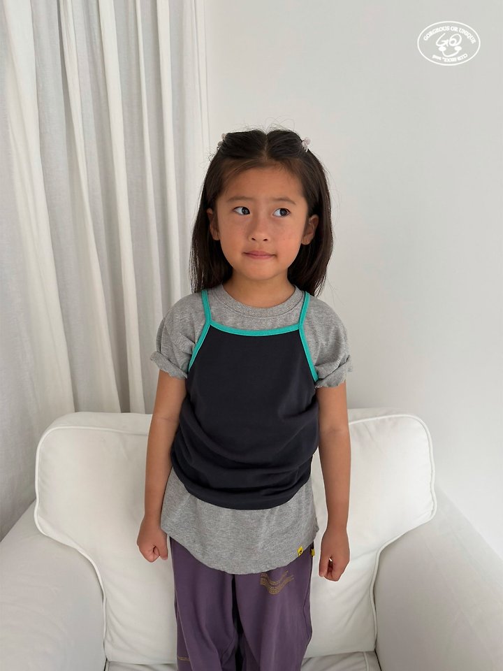 【予約】bicolor camisole / gou XS-JL끈끈나시