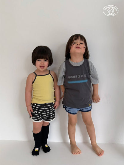 【予約】bicolor camisole / gou XS-JL끈끈나시