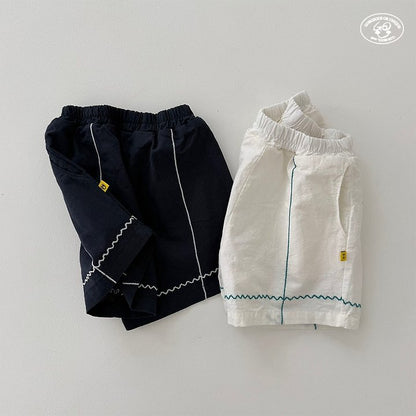 【予約】wave half pants / gou XS-JL물결반바지