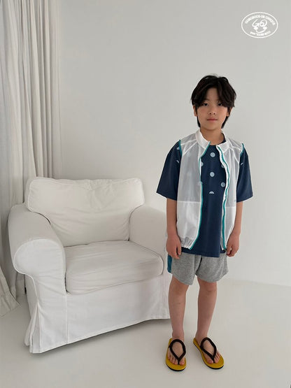 【予約】line half pants / gou XS-JL 소룡반바지