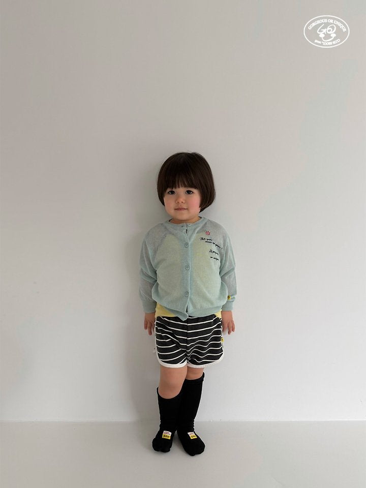 【予約】stripe short pants / gou XS-JL  줄줄이반바지