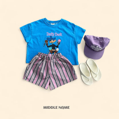 【予約】trunk stripe pants / middle nameS-JM