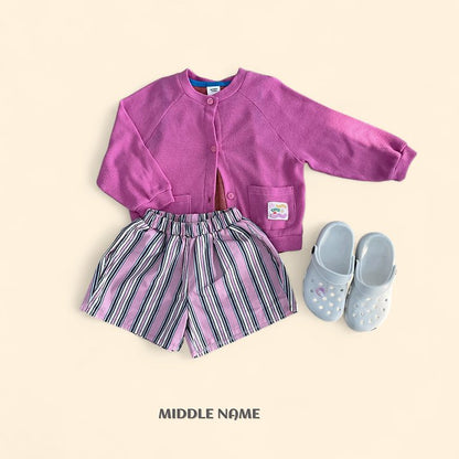 【予約】trunk stripe pants / middle nameS-JM