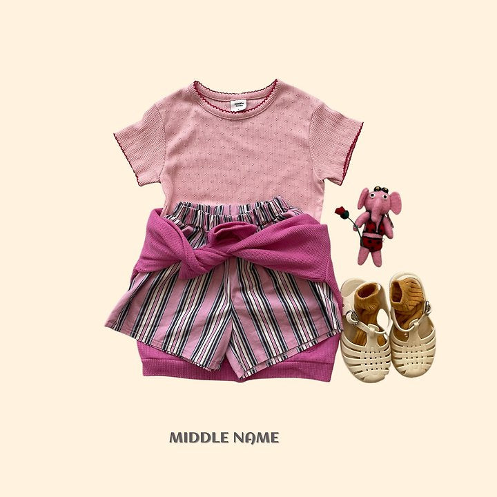 【予約】trunk stripe pants / middle nameS-JM