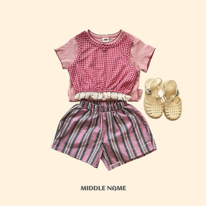 【予約】trunk stripe pants / middle nameS-JM