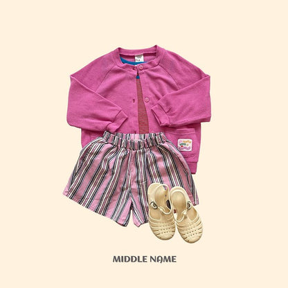【予約】trunk stripe pants / middle nameS-JM