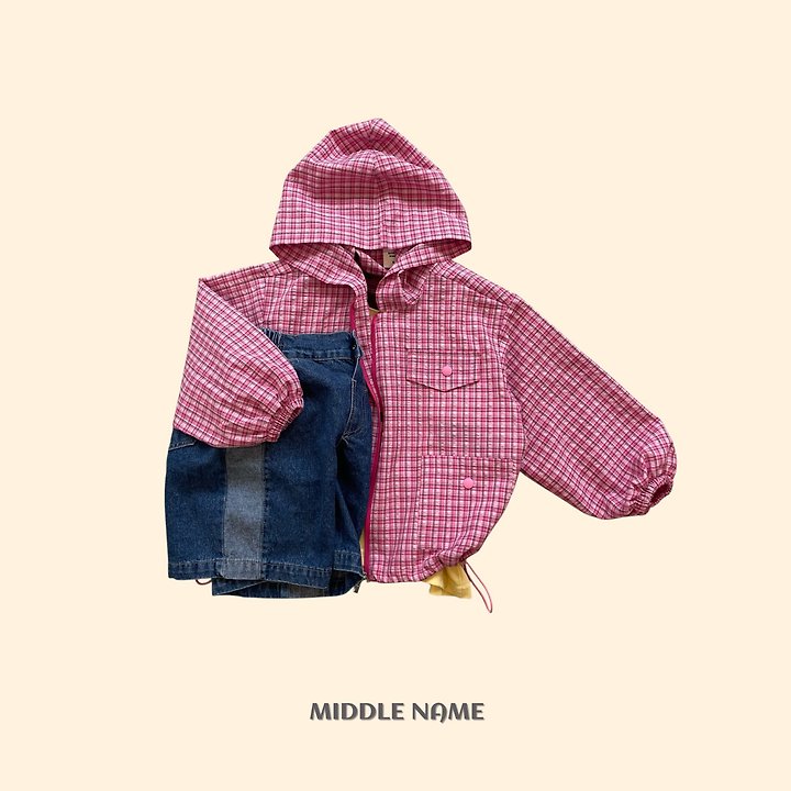 【予約】bicolor denim pants / middle nameS-JM