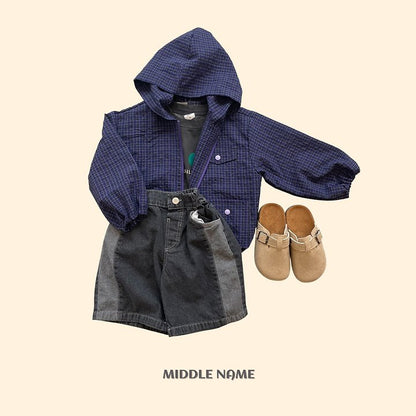 【予約】bicolor denim pants / middle nameS-JM
