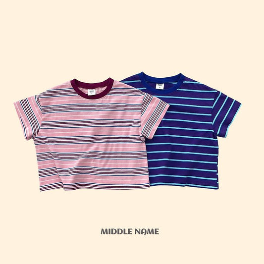 【予約】summer border T / middle nameS-JM