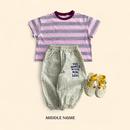 【予約】summer border T / middle nameS-JM