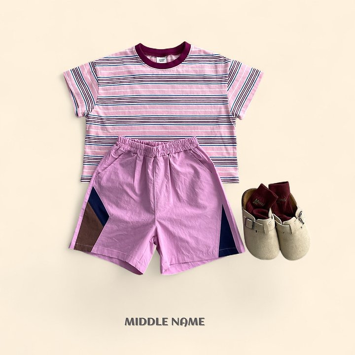 【予約】summer border T / middle nameS-JM