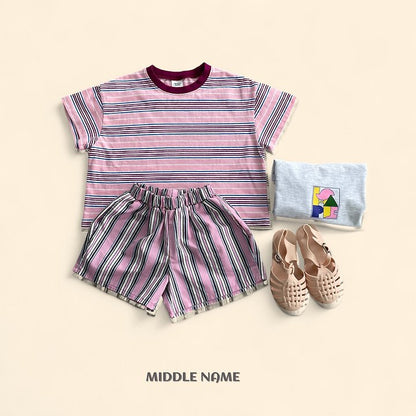 【予約】summer border T / middle nameS-JM