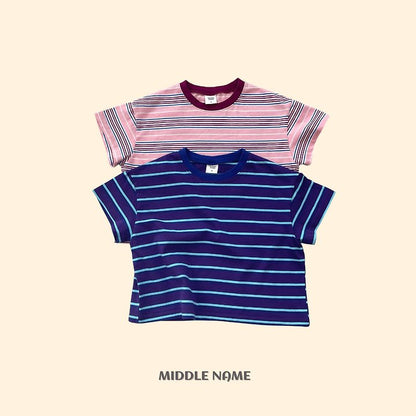 【予約】summer border T / middle nameS-JM