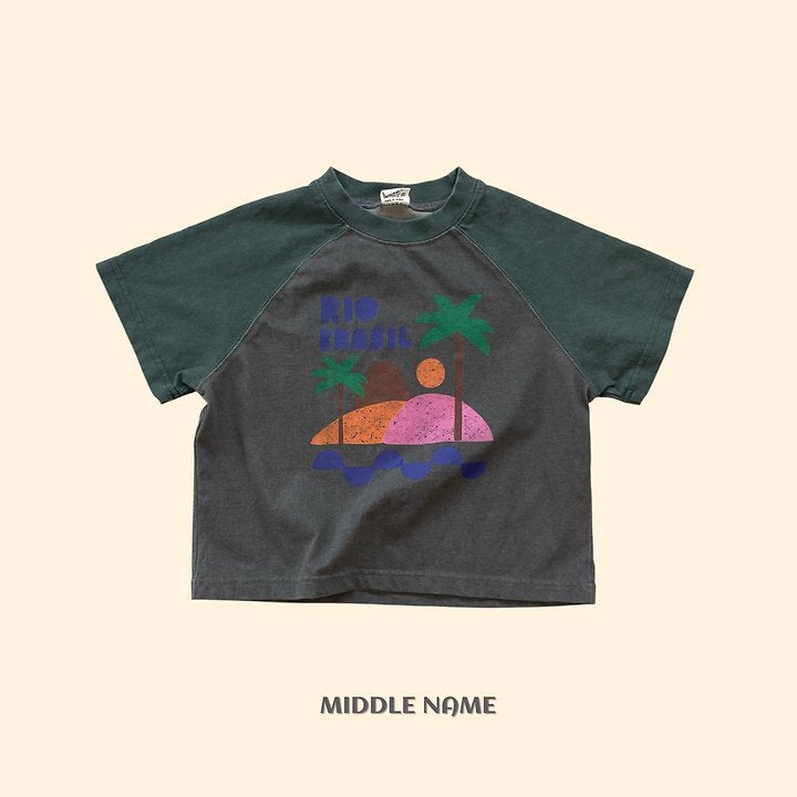 【予約】pigment palm tree T / middle nameS-JM