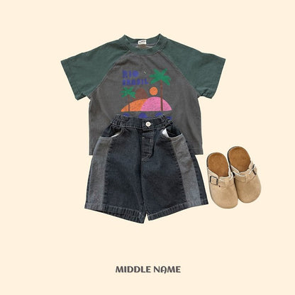 【予約】pigment palm tree T / middle nameS-JM