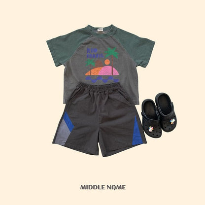 【予約】pigment palm tree T / middle nameS-JM